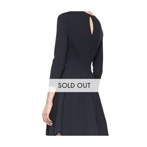 Kate Spade Selma Dress 4 Black A Line Ponte Stretch Pockets Career Church $289 - Picture 10 of 10